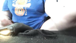 Milf Using hitachi while playing video games - 6 image