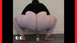 AMAZING BBW EBONY showing ass in yoga pants - 1 image