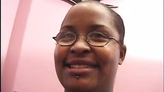 Horny babe enjoys getting her tight cunt banged hard by a huge dick - 1 image