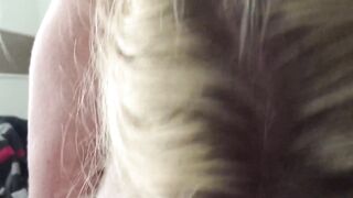 Short blonde bbw fills all her holes - 8 image