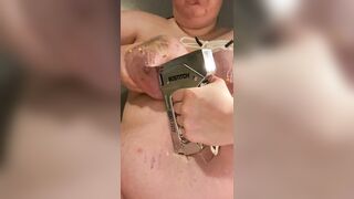 Self inflicted tit torture - 12 image