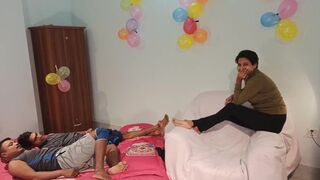 Fucking Threesome A Women Two boys my Busty Step Mom in The Homemade - 1 image