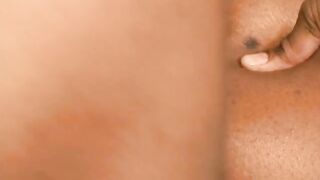 Fat ebony chick get cum on her ass after sucking dick and getting pussy and ass nailed - 15 image