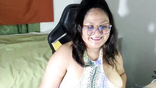 Bbw talking fans & topless at the end - 5 image