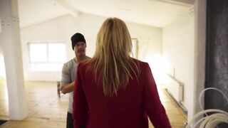 Chubby cougar gets big knockers cummed - 2 image