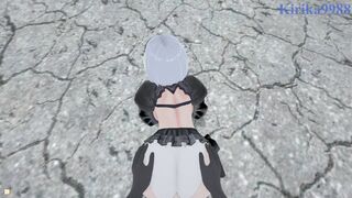 2B and A2 have deep sex in the city. - Nier: Automata POV Hentai - 13 image