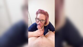 stepmommy Sucks her stepsons big cock & lets him cum all over her tits F4 - 4 image