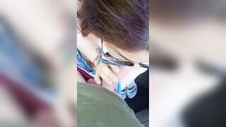 Asian wife suck European cock