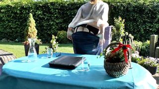 He's a womanizer. Cum on my MILF nylonfeet. - 5 image