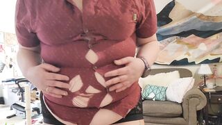 BBW INFLATES AND BUSTS OPEN SHIRT - 13 image