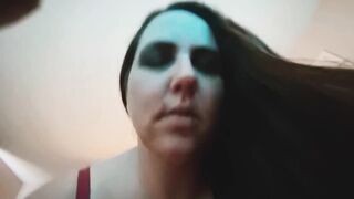 Sexy brunette BBW getting fucked with two short leg casts - 15 image