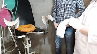 MILF nurse fingering my big cock - 2 image