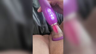 Pumped my clit, fucked my peehole and shoved my fist in!!