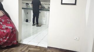 Cuckold fucking my best friend's wife while she is in the kitchen What a good woman she has - 8 image