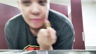 Juicy Thick Girl  anxious  Naughty On Toilet With Sara Grey Wilson - 2 image