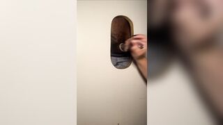 Bbw Glory hole action BBC cumshot - 6 image