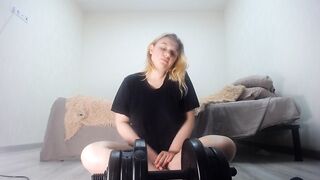 Fucked on a bed! Intense Sex after Workout, Loud Moaning Orgasm