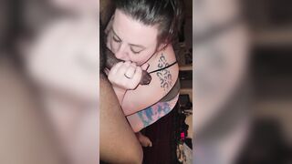 BBW sucks BBC on 420 swallow his cum - 6 image
