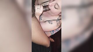 BBW sucks BBC on 420 swallow his cum - 9 image