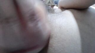 Anal orgasm of a hairy teen with a big ass - 15 image