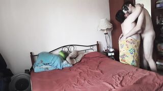 Fucking hot chubby MILF after shower