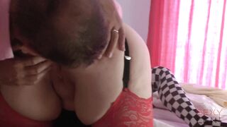 My stepdaughter and me fucked by our chief - 7 image