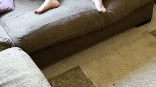 caught spying on my naked housemate surprising me by being naked and masturbating while whole house was empty. - 3 image