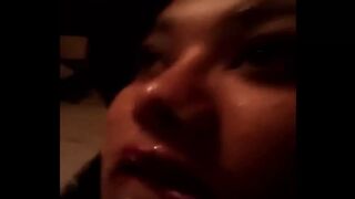 This fat bitch loves to suck and get cum on her face - 1 image