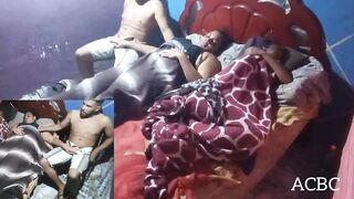 Stepdaughter being fucked from behind by stepfather next to mother who smiles - two cameras - two angles: - 6 image