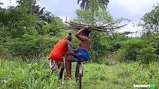 I met the Prince on my way back from firewood, he offered to carry me on his bicycle to where we fucked - 1 image