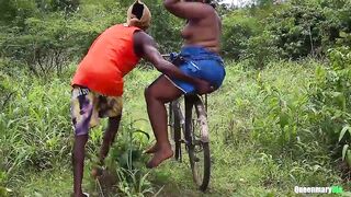 I met the Prince on my way back from firewood, he offered to carry me on his bicycle to where we fucked - 5 image