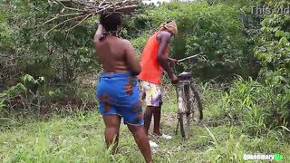 I met the Prince on my way back from firewood, he offered to carry me on his bicycle to where we fucked - 6 image