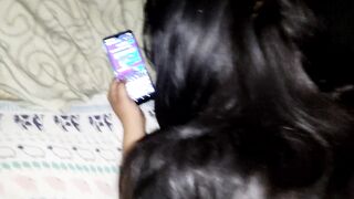 Mi hermanastra es descubierta en tinder y me paga con una mamada extrema - 3 image