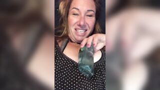 My cougar pussy feels just like this dollar store toy if it popped! Masturbating, nipple play, milf - 4 image