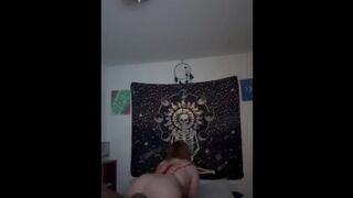 Watch me cum on the dick and suck him dry - 1 image