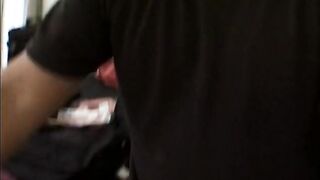 Fat girl is caught in the middle of a threesome between black guy and white guy - 5 image