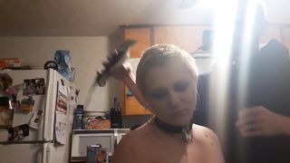 Baldbabey Gets a Haircut in Lingerie - 4 image