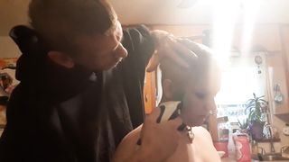 Baldbabey Gets a Haircut in Lingerie - 9 image