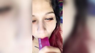 Busty Latina MILF Cums Hard - 3 image