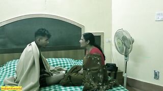Indian Bengali stepmom hot rough sex with teen son! with clear audio - 2 image