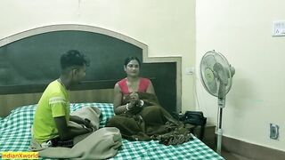 Indian Bengali stepmom hot rough sex with teen son! with clear audio - 5 image