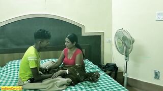 Indian Bengali stepmom hot rough sex with teen son! with clear audio - 9 image