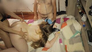 Real Amateur Cuckold Watching his Wife fuck another cock - 6 image