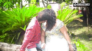 Superhot Milf Doyel Fucks Outdoor with Chocolate in the Rain ( Hindi Audio ) - 2 image