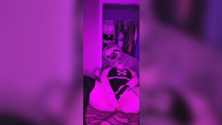 Fat white PAWG sucks and fucks dildo - 12 image