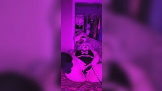 Fat white PAWG sucks and fucks dildo - 6 image