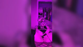 Fat white PAWG sucks and fucks dildo - 8 image