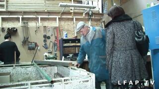 BBW Maman francaise grave sodomisee dans un trio