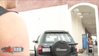 Chubby milf with giant natural boobs in a interracial porn scene - 3 image