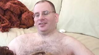 Two sexy chunky chicks share cock on thefloor